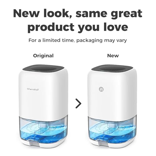 Dehumidifier, 35 OZ Small Dehumidifiers for Bedroom for Home, Quiet with Auto Shut Off, Dehumidifiers for Bedroom (280 sq. ft), Bathroom, RV, Closet, White by TABYIK - Used condition - US$36.92
