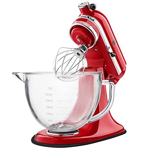 Firjoy Glass Mixing Bowl 5 Qt For Kitchenaid 4.5 And 5 Quart Tilt-Head Stand Mixers #TOP7