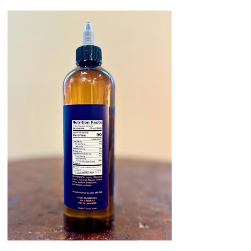 Image of Dioko Simple Syrup, 12 fl. oz Premium Coffee & Dessert Syrup with Easy Pour Spout | No Artificial Dyes or Colors | Perfect for Lattes, Iced Coffee, Cocktails, Pancakes & More (Hazelnut)