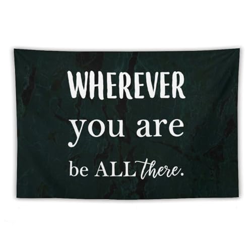 Tapiz para colgar de 152 x 229 cm con diseño de refranes motivacionales para el hogar