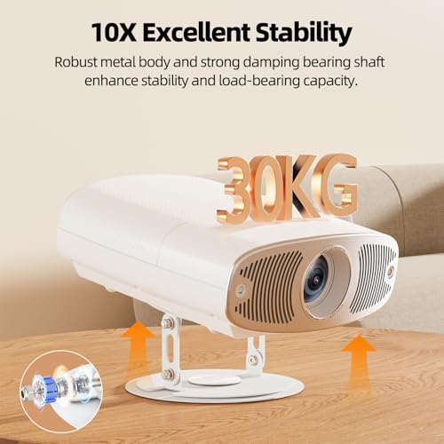 Support de projecteur rotable 360 degrés réglable avec vis 6.35mm