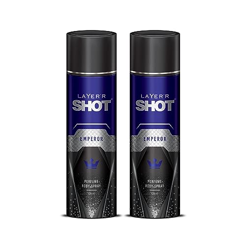 Layer'r Shot Emperor Body Spray For Men - 2 x 120ml Each | Long Lasting ...