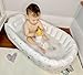 MINK Inflatable Bathtub for Toddlers - Portable Baby Tub with Built-in Air Pump - Collapsible Design for Easy Storage - Perfect for Newborns to Infants