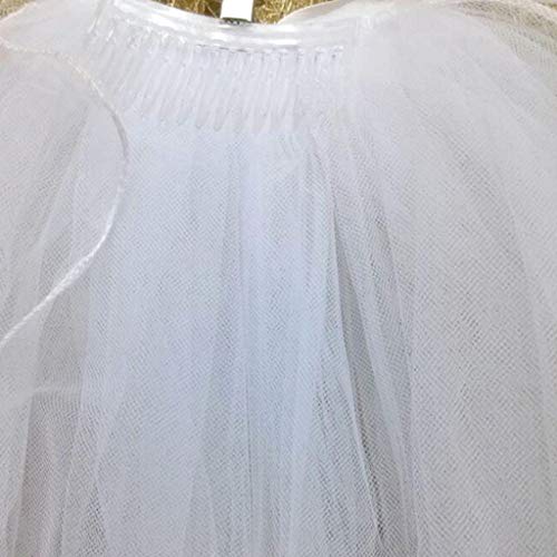 Handmade Double Layer Flower Girls Wedding Veils for Bowknot2