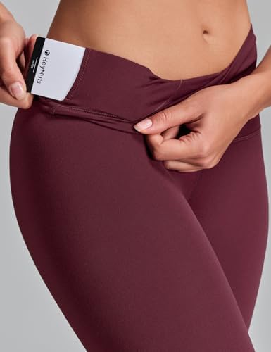 HeyNuts Workout Pro Leggings 21'' Capri, Medium Plus Support, Compression Workout Pants