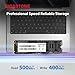Gigastone M.2 SSD 128GB SATA III 500MB/s Upgrade Laptop PC Memory and Storage M.2 2280 Internal Solid State Hard Drives SLC Cache 3D NAND Increase Performance
