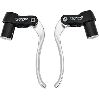Tektro RX 4.1 Time Trial/TT/Triathlon Bar End Aero Brake Lever Set Silver MH1853