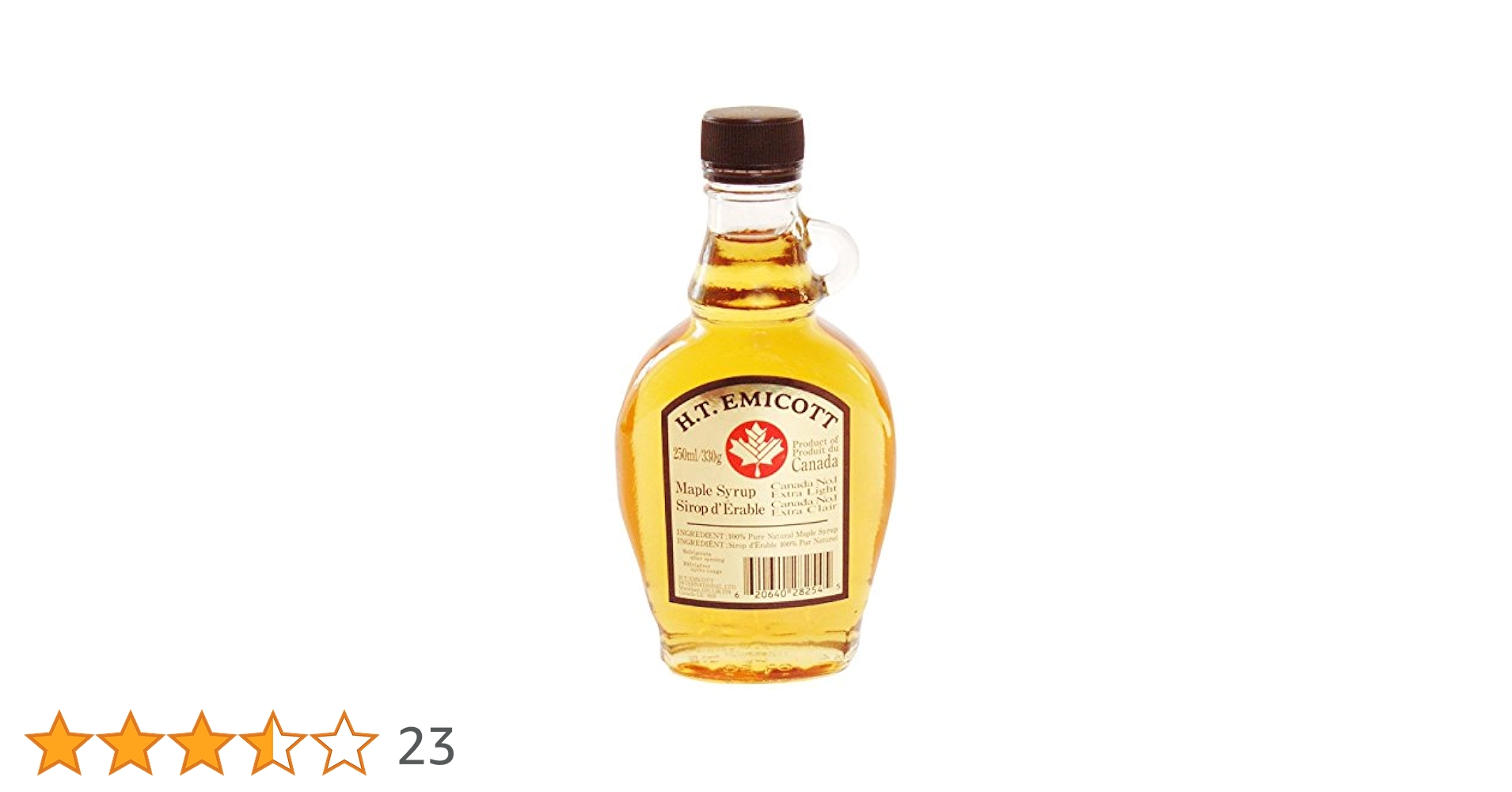 メープル ✤ シロップ　0317 ピュア・メープルシロップ ・ カエデスタイル (ダーク) 50ml