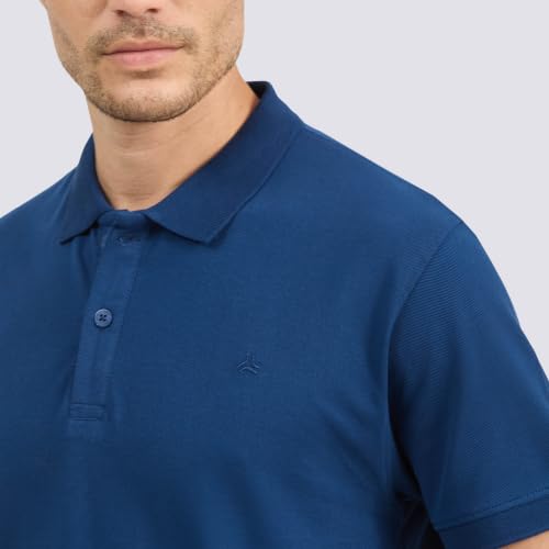 Image of Campus Men Cotton Polo T-Shirt