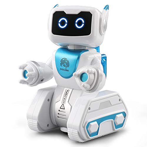 Preisvergleich Produktbild Fulltime E-Gadget Fernbedienung Roboter, Wasserkraft Interaktiver Automatische Lenkung Musikwissenschaft LED Spielzeug Geschenk RC Robot (Weiß)