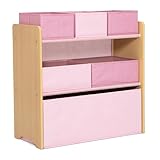Delta Children - GapKids 6 Bin Toy Organizer - Greenguard Gold Certified, Blush Pink