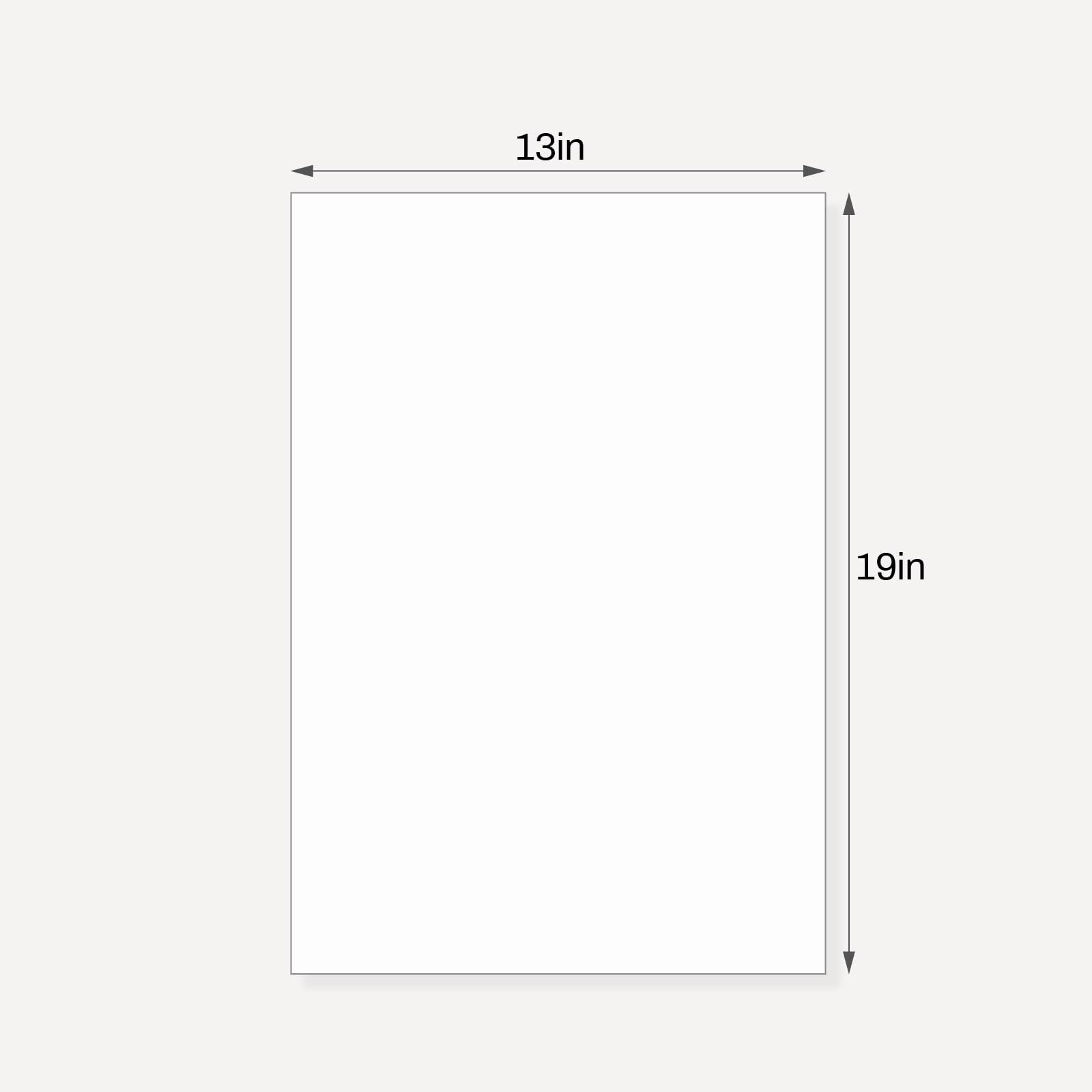 Paquete de 10 tableros de respaldo, 13 x 19 pulgadas, sin ácidos, sin cortar, color blanco | Tableros para impresiones artísticas, ideales para fotos, imágenes, impresiones y marcos