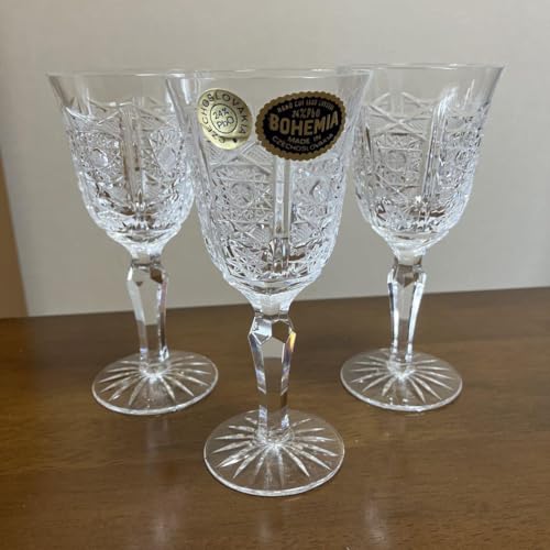 BOHEMIA Bohemian Crystal Glass 3 Guests