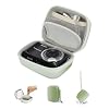 Cwatcun Carrying & Protective Case for Digital Camera, Small Camera Pouch for AbergBest 2.7 LCD Kodak Pixpro/Canon PowerShot ELPH 180/190 / DSCW830 Travel Cameras, Water-resistant Case - Green