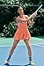 Nirovien Summer Sleeveless Mini Dress for Women Workout Dress with Shorts Sundresses with Pockets(Neon Orange,L)