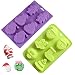 Produktbild 2 Pack Silikon Formen,Weihnachten Seifenform Silikon Backform,Eiswürfelformen Süßigkeiten-und Schokoladenformen,Formen mit Form von Schneemann Rentier Schlitten für Muffins Cupcakes Kuchen Pudding