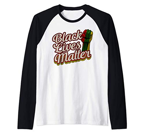 Black Lives Matter Shirt BLM Black History Men Women Boys Raglan Baseball Tee