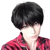 EMMOR ウィッグ メンズ プレミアム 男性 かつら プロスタイリスト監修 自然 かっこいい イメチェン 原宿 フリーサイズ 人気 wig(ナチュラルブラック)