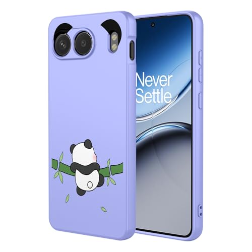 BORYA Silicone Coque pour OnePlus Nord 4, Antichoc Souple Soyeux Très Mince Premium TPU Housse, Élégant Simple Mignon Motif Étui, Anti-Rayures Tissu Microfibre, P1
