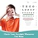 YBEATY 1 PCS Eye Chart Upgraded Snellen Eye Chart 14 × 9 Inches Plastic Low Vision Eye Wall Charts Colorful Visual Acuity Test Wall with Metal Eyelet for Women Men Exams 10 Feet Distance (1)