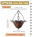 8.5FT Lotus Antique Bronze Color Iron Rain Chains for Gutter and Rain Barrel, Rust-Resistant Plated Garden Décor Rain Chain for Downspout, Bonus Rain Chain Gutter Adapter, Earrings for House