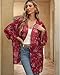 Argstar Women's Kimono Cardigans Casual Summer Tops Cover up Open Front Floral Print Resort Wear/Beachwear