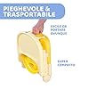 Chicco Pocket Snack Rialzo Sedia per Bambini 6 Mesi-3 Anni (15 kg), Seggiolino Pappa Alzasedia da Tavolo Portatile e Regolabile, Seggiolone Chiusura Compatta, Vassoio Rimovibile, Giallo