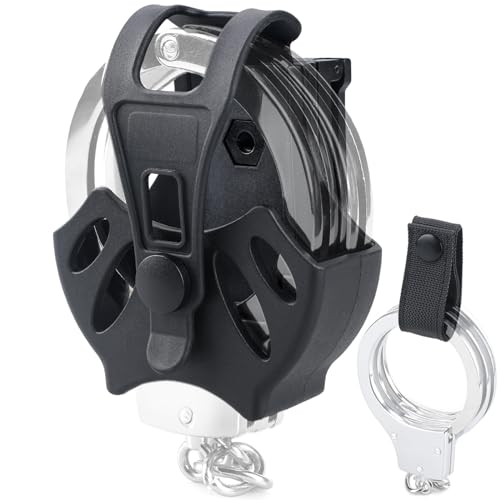 LIVANS Handcuff Case Handcuff Holster Fits Standard Handcuffs/Cuffs Tactical Hand Cuff Pouch for Duty Belt/Police Vest Quick Gear Hand Cuff Pouch