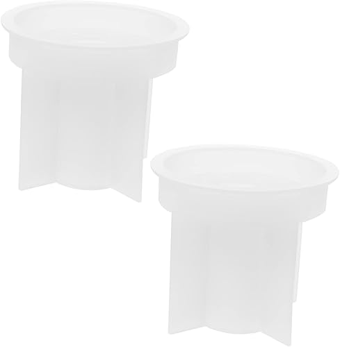 Miniatura 3 de Amosfun 8 piezas de portavelas epoxi moldes de silicona para velas de tuile, soporte de vela de cristal de silicona, moldes de silicona para