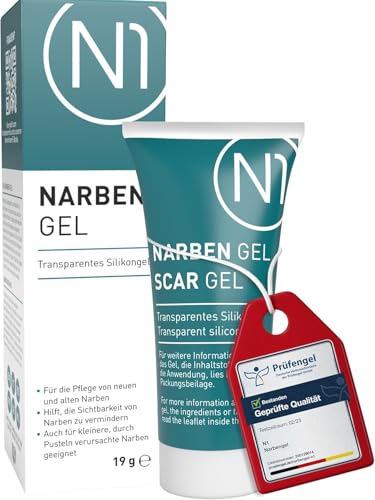 N1 Narbengel 19 g für Kinder & Erwachsene lindert neue und alte Narben - Narbenpflege für flachere, weichere, elastischere und weniger sichtbare Narben - Apothekenprodukt
