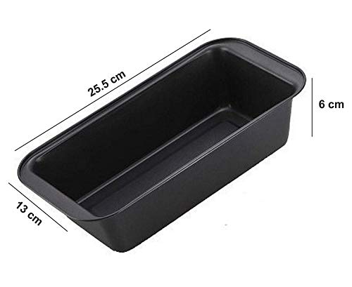 Xacton 2 pc Bread Mould I Carbon Steel Loaf Baking Tray I Bake Ware Combo I Cake Baking I Cake Making Supplies I Kitchen Tools Set I Can be Used Microwave Oven OTG, Cooker - Black