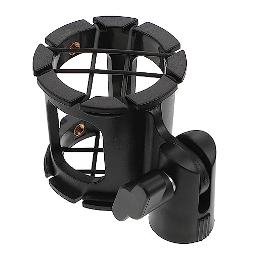 Totority マイクスタンド podcast podman 電子 パラ ホルダー USB 立つ うーん 保護マイクラック マイク防振クリップ 蜂の巣マイクラック プラスチック Black