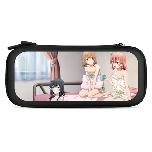 Nintendo Switch対応 UUki ハードケース やはり俺の青春ラブコメはまちがっている。雪乃&結衣&いろは/パジャマ Switch / Switch有機elモデル対応 耐衝撃 防汚防水 全面保護 薄型 大容量 キャリングケース ゲームカード 1