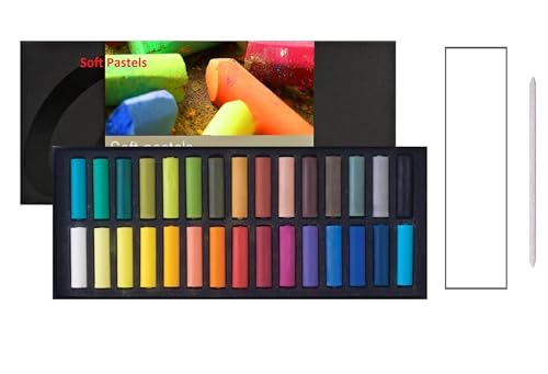 Rembrandt Soft Pastel General Selection. Set 30 Medio Pastel + Esmompe y 1 Carta