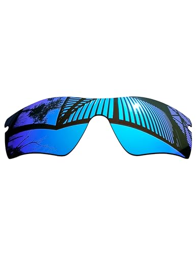 MYCOURAG UV Protection Polarized Replacement Lenses for Oakley Radar Path/Radar Path Asian Fit(AF) Sunglasses Frame - Ice Blue Mirror Coated Polarized