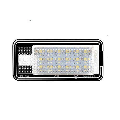 License Number Plate Light, 2PCS Rear Number Plate 12V 6500K LED Taillight Lamp For Audi A3 S3 A4 S4 A6 S6 A8 Q7