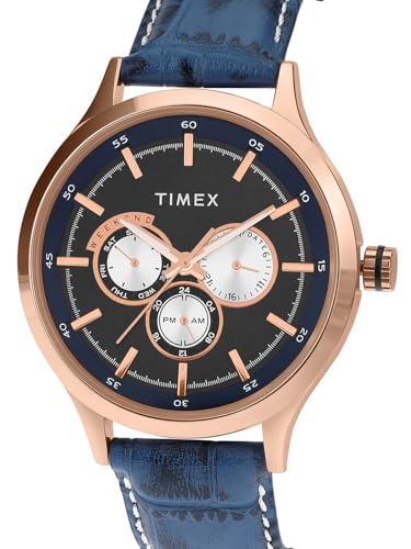 Image of TIMEX Analog Watch for Men with Round Dial & Water Resistant Man's Wrist Watches
