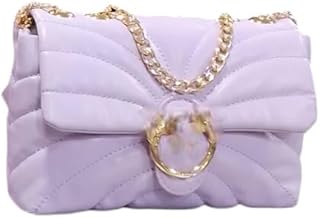 شنطة للنساء مع البوكس بإكسسوارات ذهبية اللون