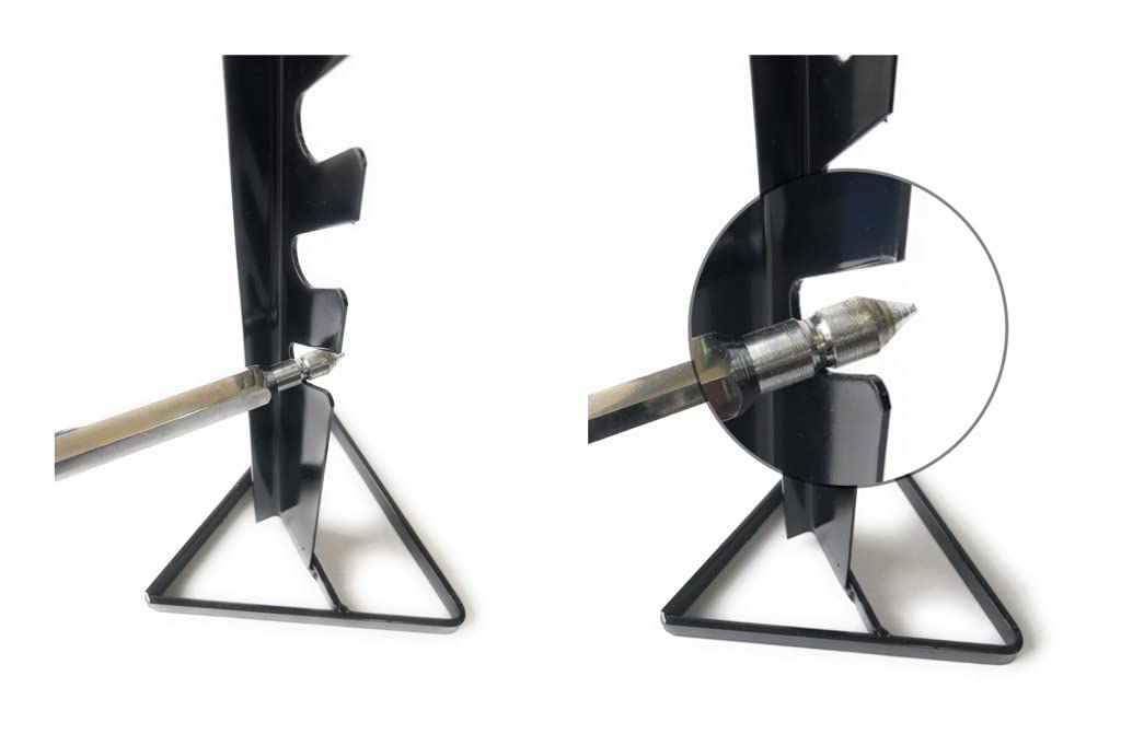 ALLEGRI Rôtissoire Professionnelle Électrique portée max 40 kg Broche Acier Inoxydable section hexagonale Longueur cm 120 avec 2 fourchettes pour bloquer la viande