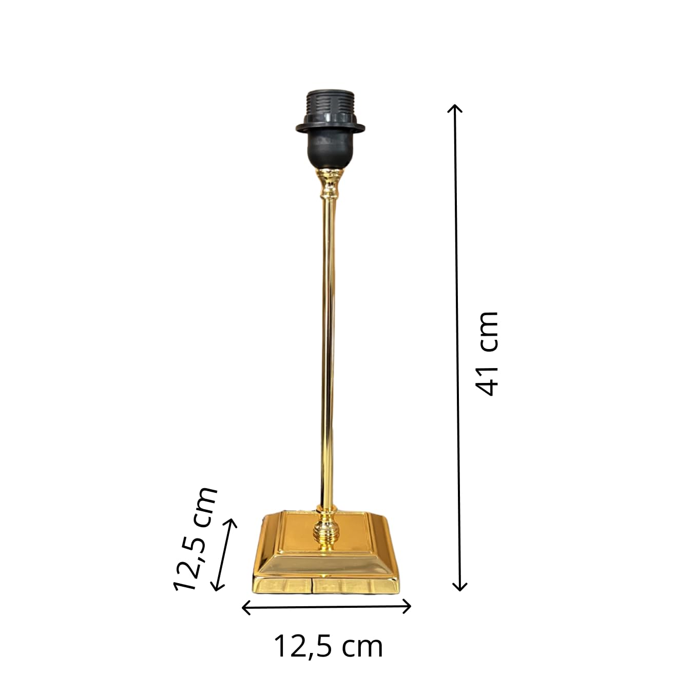 Various Lampenfuß - Gold - 41 cm - Metall - E27