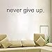 Produktbild GJQFJBS inspirierende Aufkleber nie aufgeben Kunst Wandaufkleber Home Decor Vinyl Motivation Office Aufkleber über die Tür Aufkleber lila 50 x 8 cm