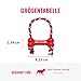 KONG Goodie Bone mit Seil - Klassischer strapazierfähiger Hundeknochen aus Naturkautschuk - Leckerlispender - Für XS Hunde - Rot