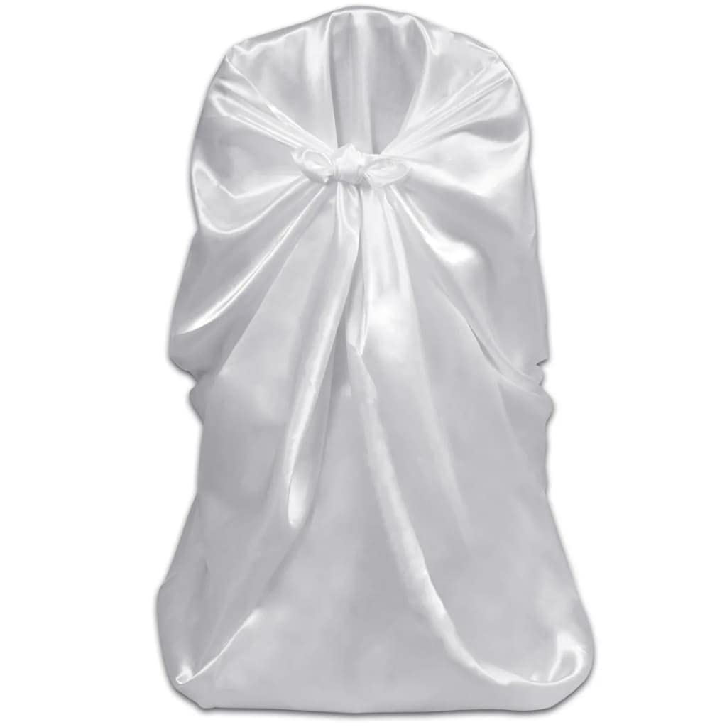 vidaXL Stuhlhussen für Hochzeit Bankett 12 STK. Weiß
