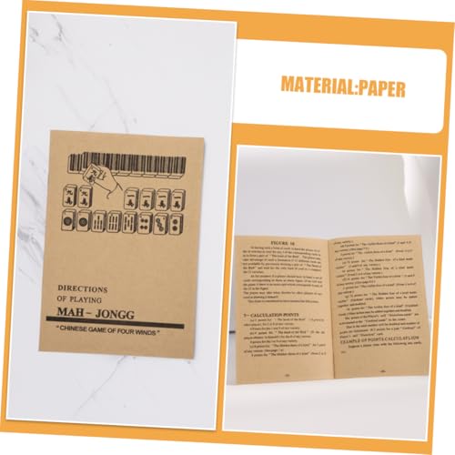 Vaguelly 2pcs Mahjong Book English Guide miniatura 7
