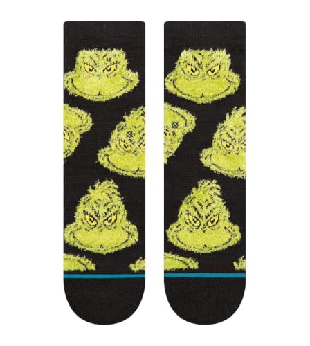 Calcetines para niños Stance Mean One transpirables de algodón negro y elásticos 2
