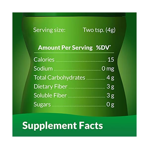 Benefiber Daily Prebiotic Fiber Supplement Powder for Digestive Health, Unflavored - 125 Servings (17.6 Ounces)