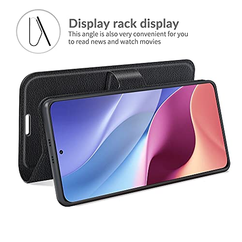 Capa Capinha Carteira Para Xiaomi Poco F3 Case Porta Cartões Em Couro Flip Wallet 360 Anti Impacto (