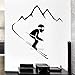 Adesivo Murale Per Sci Alpino Sport Invernali Montagne Adesivi Rimovibili In Vinile Art Murale Adesivo Murale Soggiorno Carta Da Parati 60X56Cm