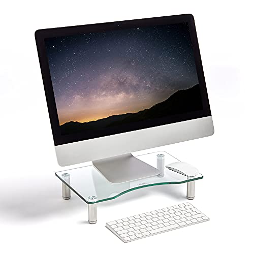 Price comparison product image VonHaus Monitor Stand for Desks - Height Adjustable - Screen Riser for Computers