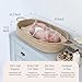 BEBE BASK Premium Baby Changing Basket - Artisan-Crafted Seagrass With Extra High Sides - Changing Basket for Baby Dresser - All Accessories Included - Complete Set for Nursery (Natural)